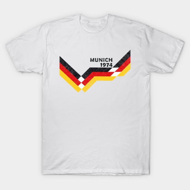 RETRO MEISTER - MUNICH 1974 T-Shirt by ShamSahid